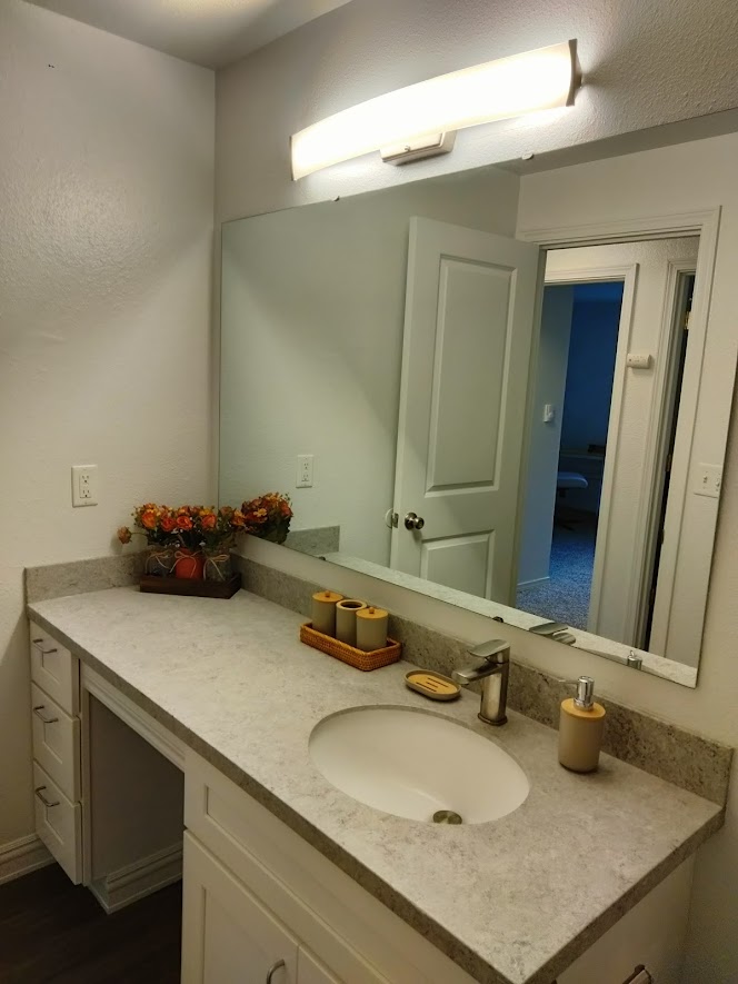 Bathroom in a two bedroom apartment home at Sherwood Glen